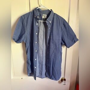 Old Navy Men's Casual Blue Button-Down Shirt medium